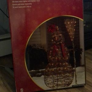 Grapevine snowman, assembled is 48”.